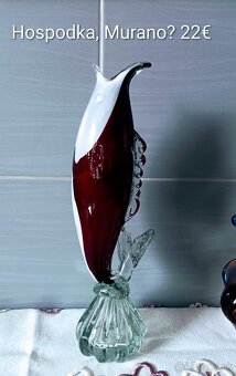 Hutné sklo - váza, popolník - 18