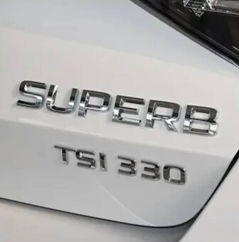 ŠKODA nápisy ČIERNE / CHROMOVE - 18