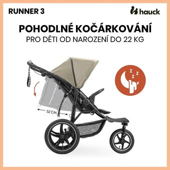 Hauck Runner 3 olive green kočík bugina - 18