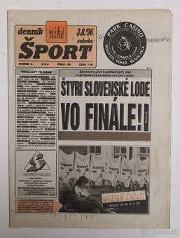 Staré noviny Denník Šport 3 - 18