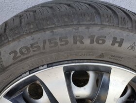 Zimné pneumatiky 205/55R16 + plechové disky 5x110 - 18