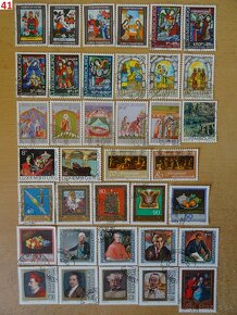 Nádherné poštové známky UMENIE 2 - 18