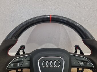 AUDI VOLANT KARBON - ALKANTARA - CERVENE ŠITIE - 18