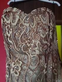 Spoločenské šaty zlaté - 18