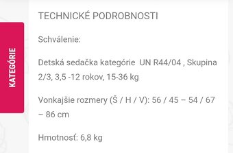 Autosedačka RECARO - 18