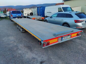 Prívesný vozík - trojnápravové plato - 18