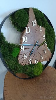 Drevo Dub Orech Nástenné hodiny - 18