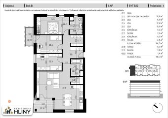 V ŠTANDARDE - 4izb. BYT + TERASA - 120m2 a viac - REZIDENCIA - 18