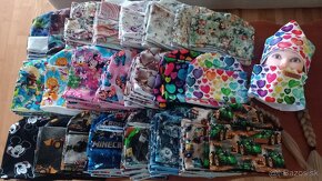 kompletik set - obojstranná čiapka a šal, čelenka - 18