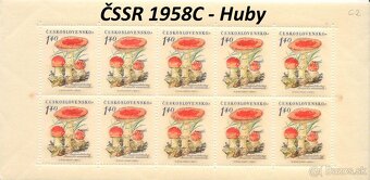 Poštové známky, filatelia: ČSSR, desaťbloky PRO - 18