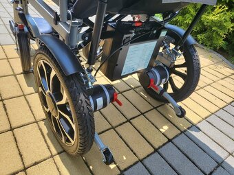 elektrický invalidný vozík XL 53cm do170kg novy 10km/h - 18
