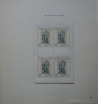Československo 1980, zbierka, originál albumové listy Pofis - 18