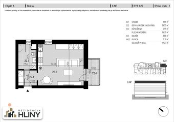INVESTIČNÝ 1izbový byt S BALKÓNOM A NÁJOMCOM - REZIDENCIA HL - 18
