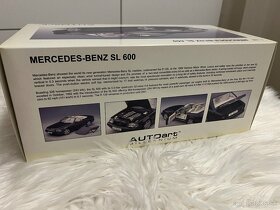 1:18 Mercedes-Benz SL600 V12 (R129) Black - AUTOart - 18