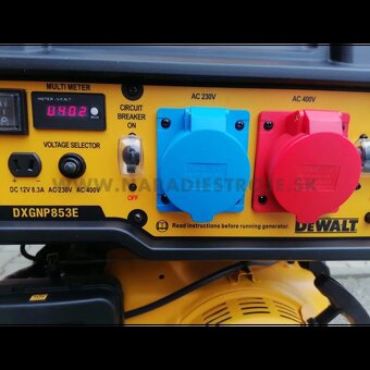 benzínová trojfázová elektrocentrála - 18