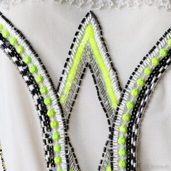 Nové smotanové šaty s korálikmi Miss Selfridge veľ.44 - 18