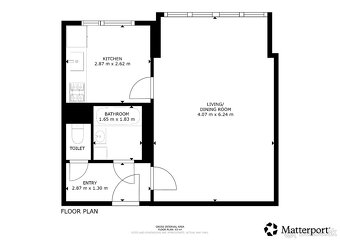 VEĽKÝ 1 izb. byt, ZVÄČŠENÝ o PRACOVŇU, Titogradská Košice - 18