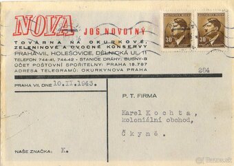 Poštové známky, filatelia: ČSR 1939-44 obálky a pošt. lístky - 18