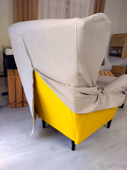 suprava ikea strandmon siva bezova alebo zlta - 18