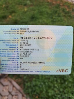 Peugeot 807 7 miestny 2.2L 94kw - 18
