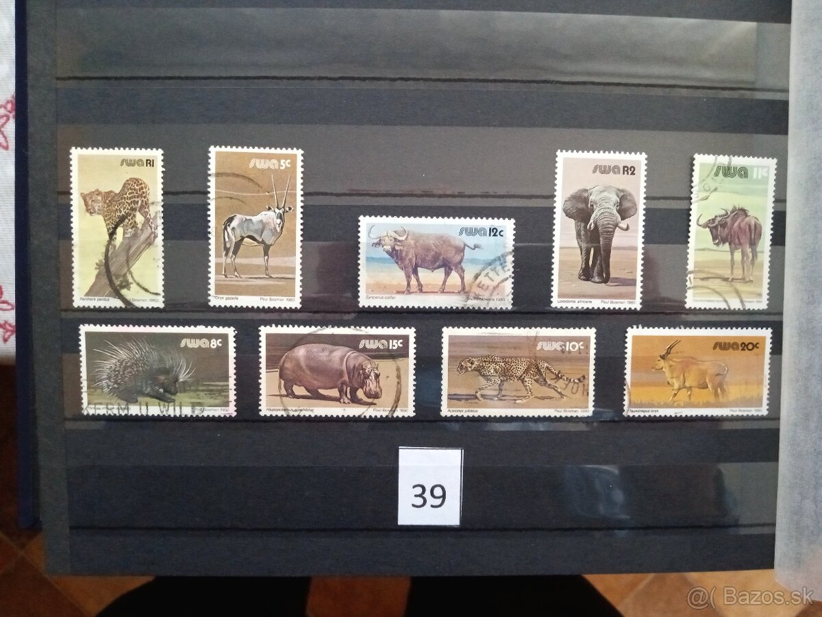 Poštové známky č.472 - AFRIKA II. - 20 sérií - 19