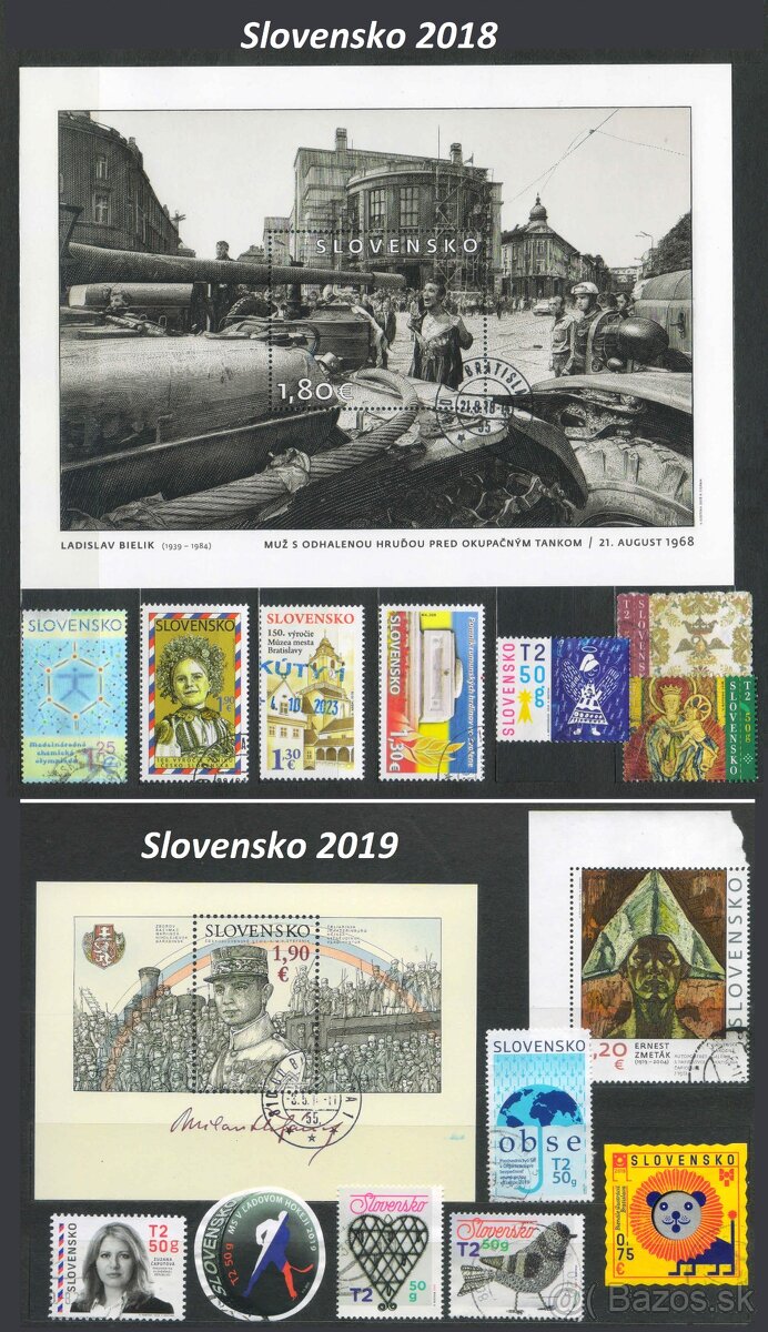 Poštové známky, filatelia: Slovensko 1993-2020 - 19