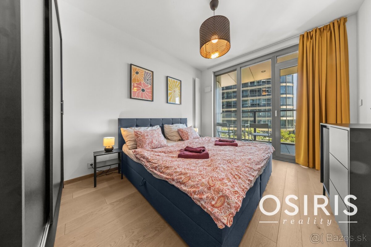 Klimatizovaný 2 izbový byt s terasou v Eurovea Tower, 1x par - 19