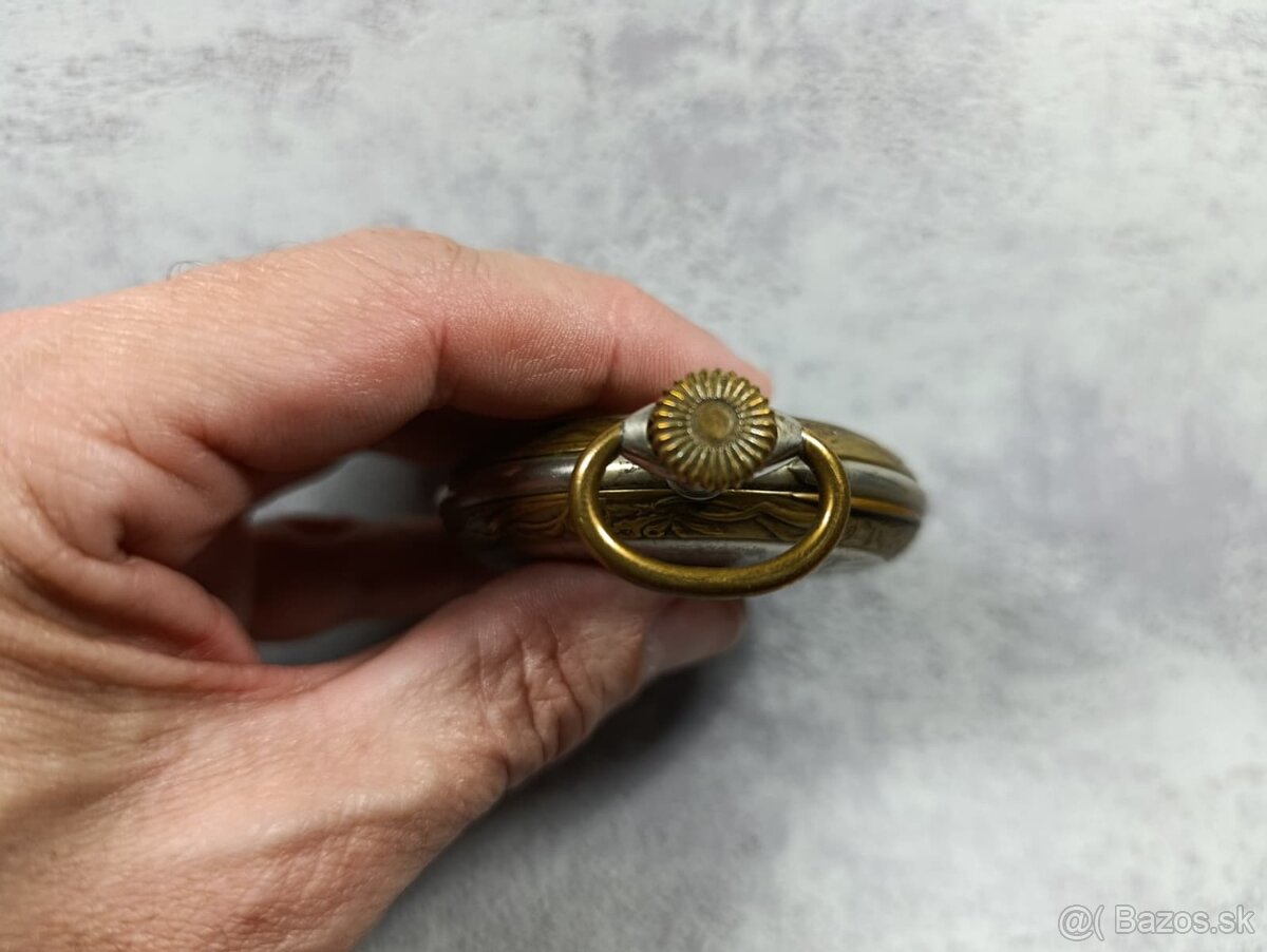 Velké dvouplášťové kapesní hodinky Régulatéur , 67mm - 19