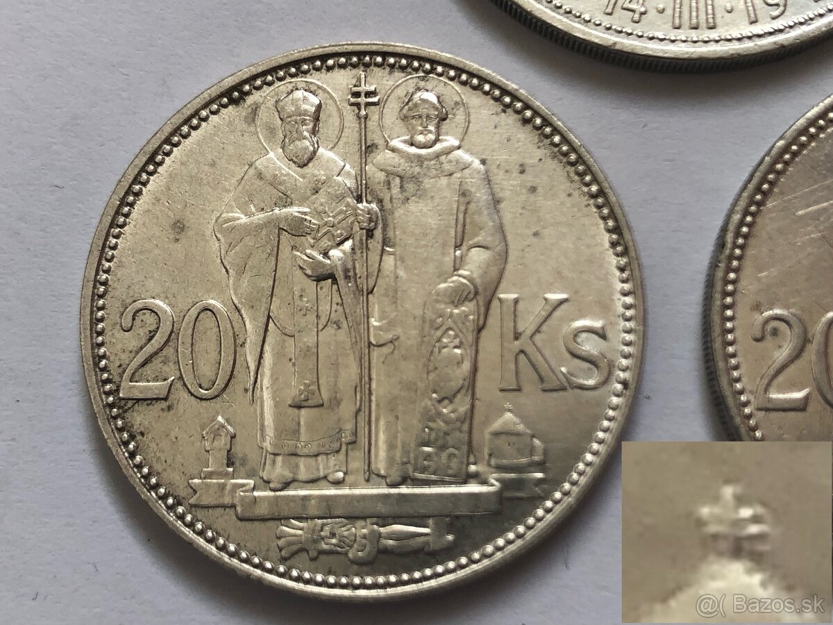 Slovenske CSSR CSFR Rakuske strieborne mince UNC a Circ - 19