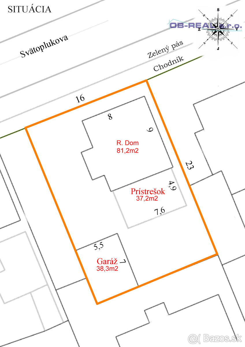 Predaj rekonštr. 3izb RD 124m2 Garáž, prístrešok, pozemok 36 - 19