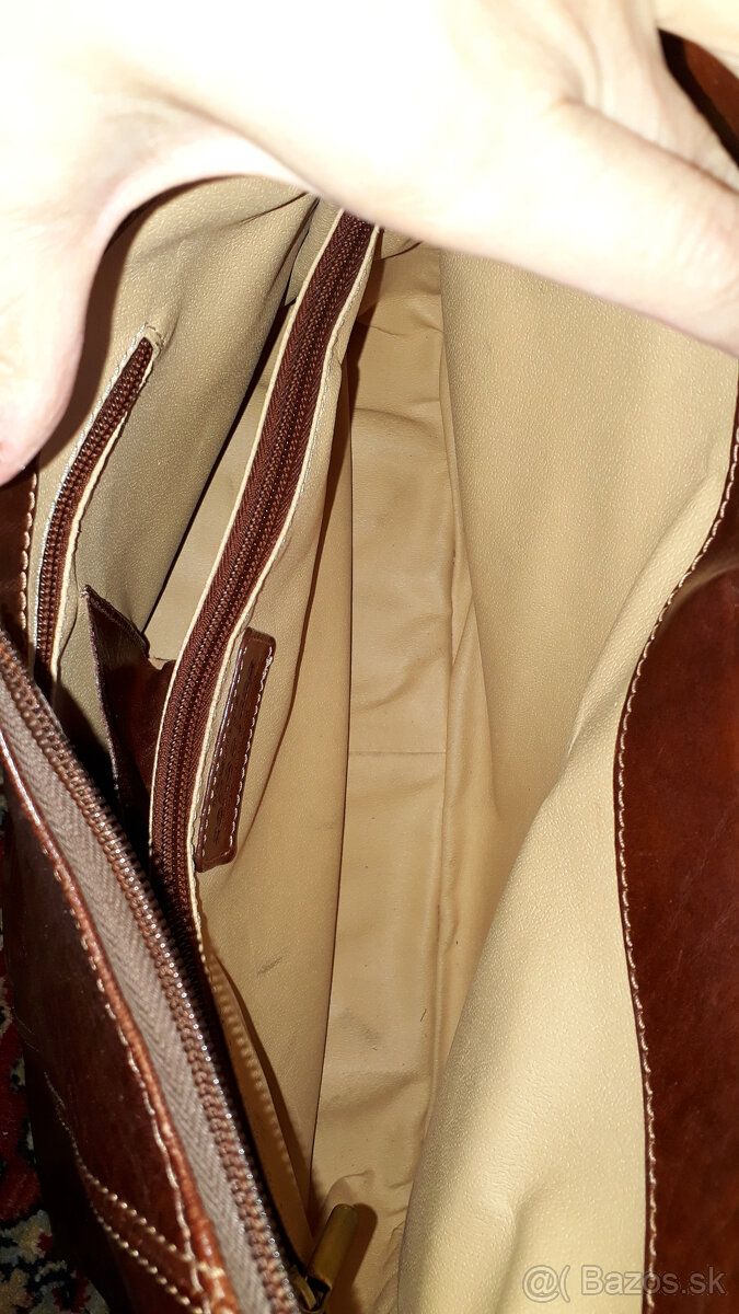 hnedá kožená kabelka sofie and jane - 19