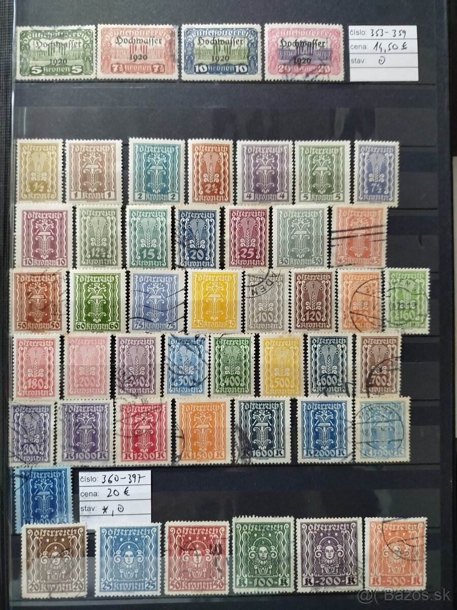 staré Rakúsko - zbierka známok, album grátis - 19