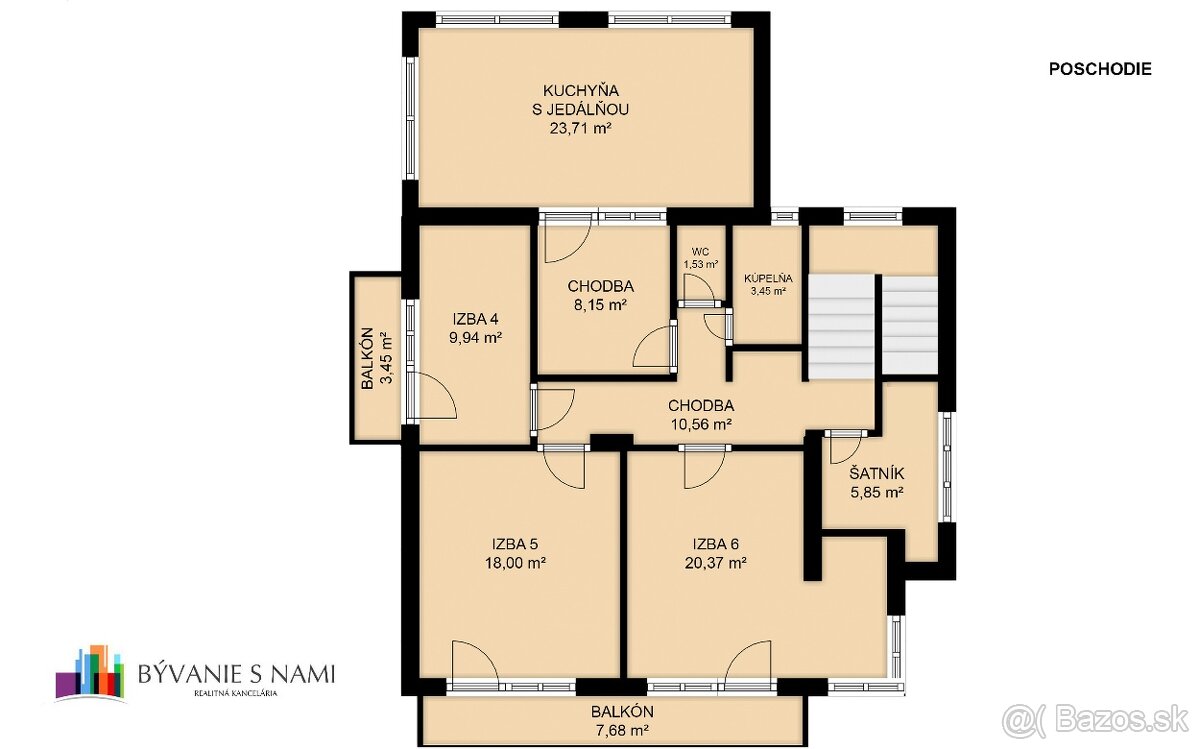 Na predaj | 6 izbový rodinný dom 251,19 m² - Chorvátsky Grob - 19
