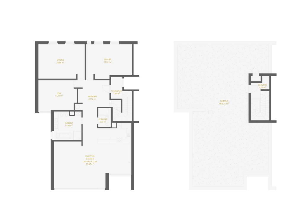 Babony TRE | Nadštandardný byt na Kolibe s výhľadom a teraso - 19