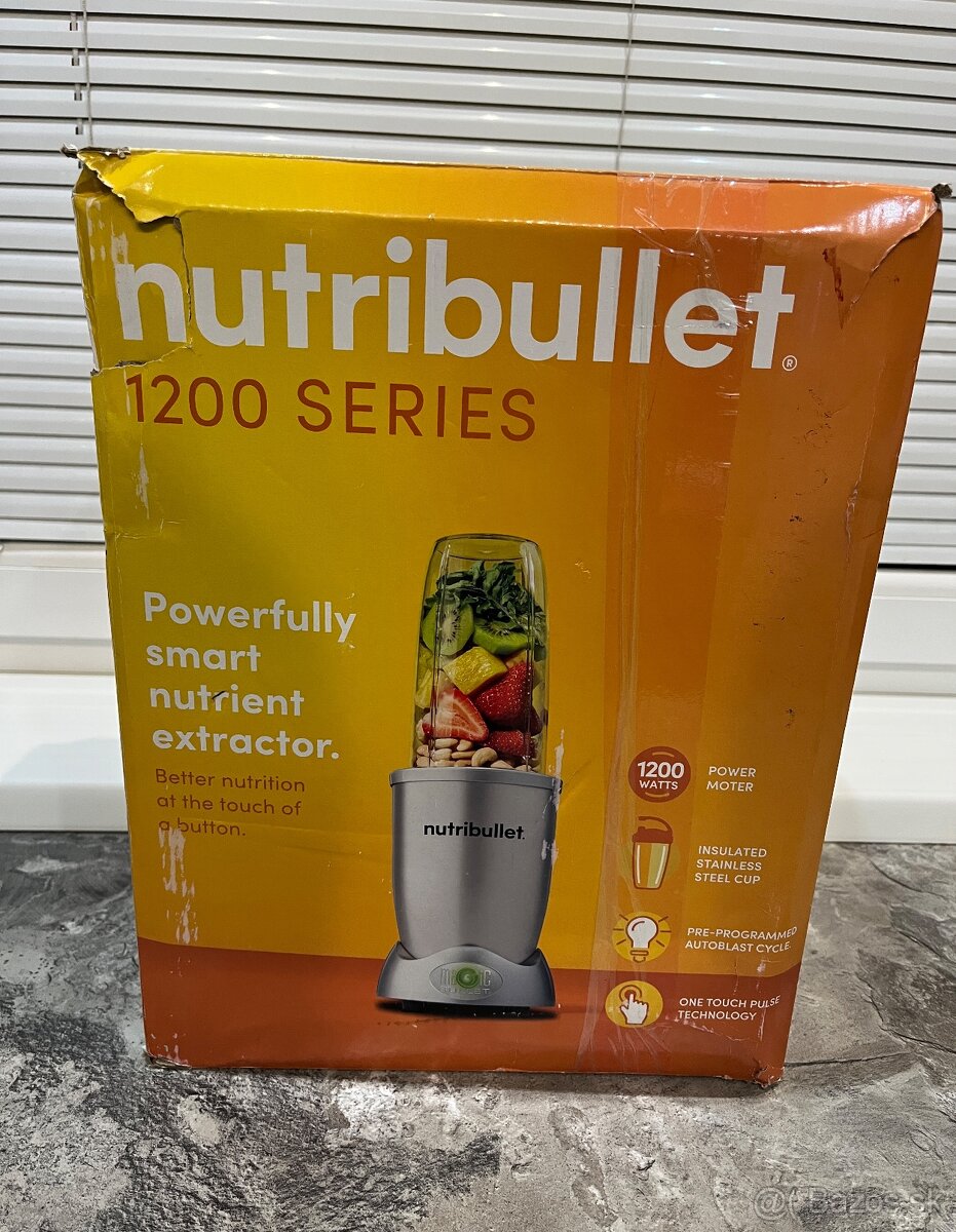 Nový NutriBullet 01410 radu 1200w, nerezová oceľ - 19