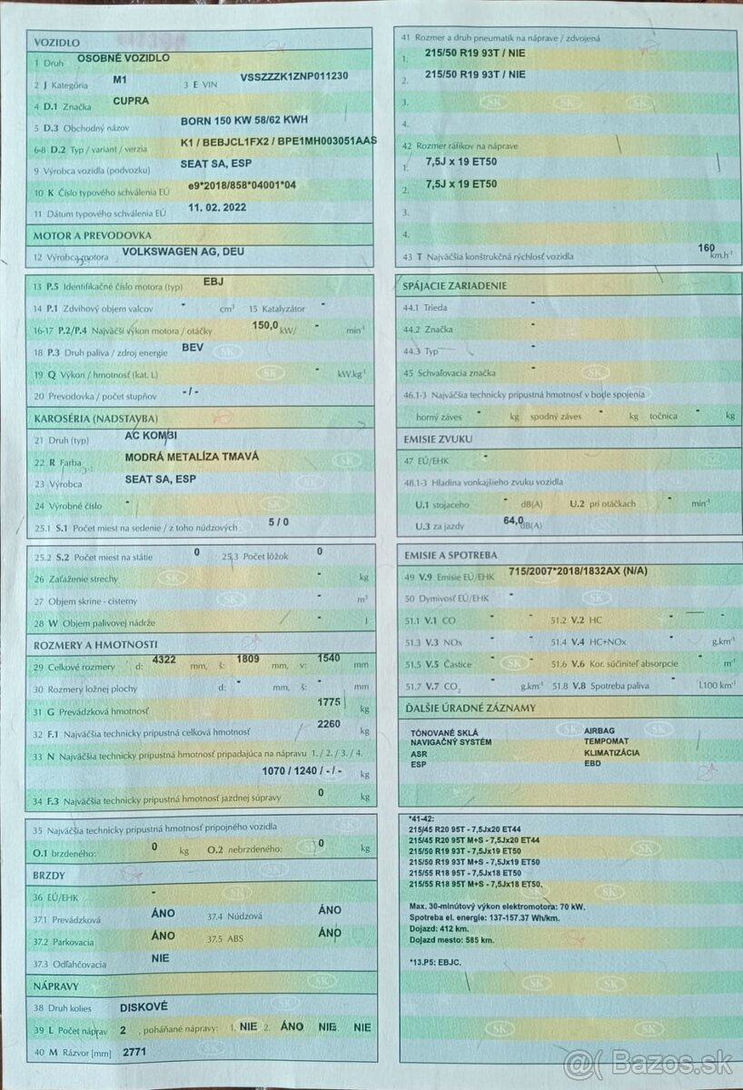 Cupra born 2022 150kW 50xxxkm - 19