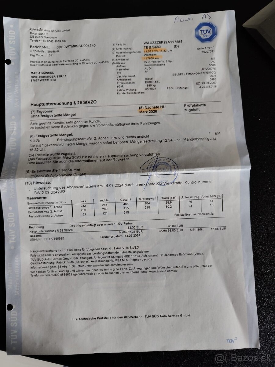 Audi A3, 1,9 tdi, 77kW, model 2010============= 5-stupňová - 19