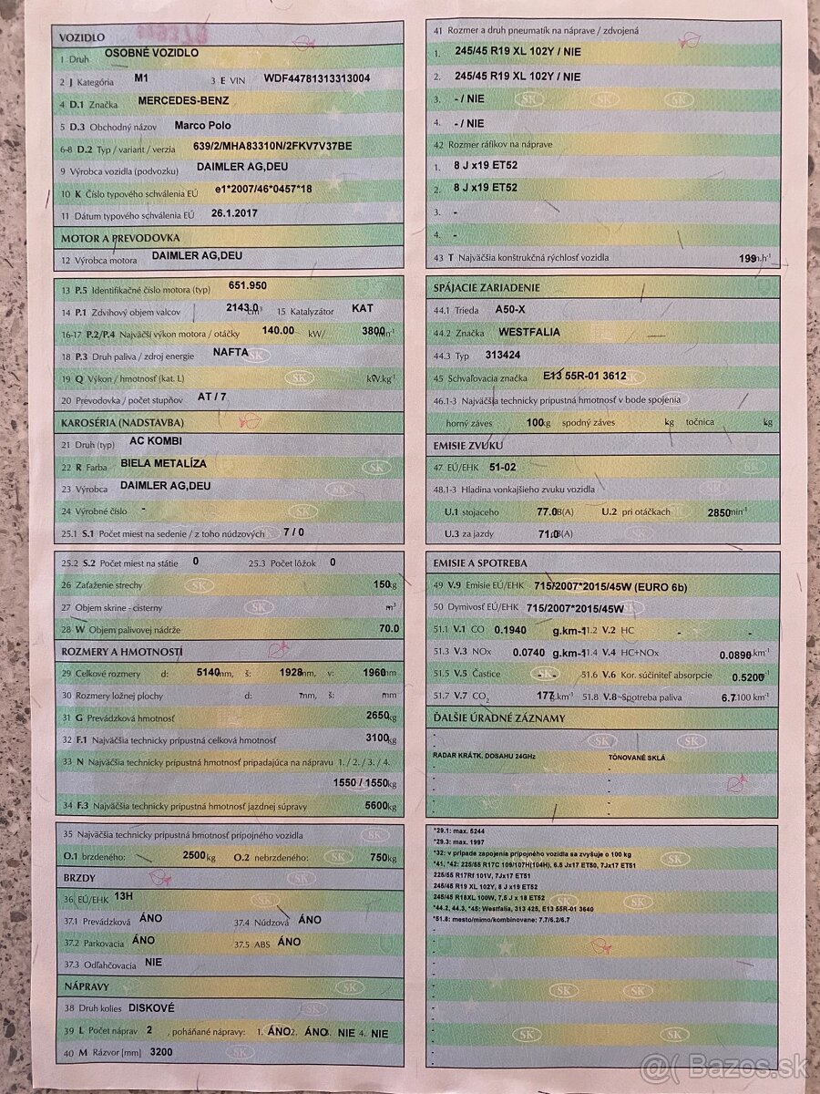 Mercedes V CLASS 250d 4Matic Marco Polo AMG WESTFALIA - 19