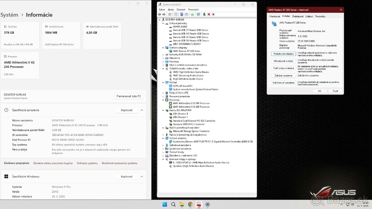 Predam starsi herny pc. soc:(AM3+) s SSD - 19