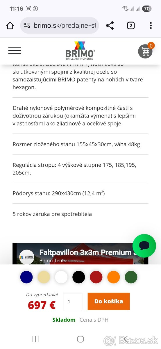 Brimo nožnicový stanok. Altánok. Predajný stánok - 19