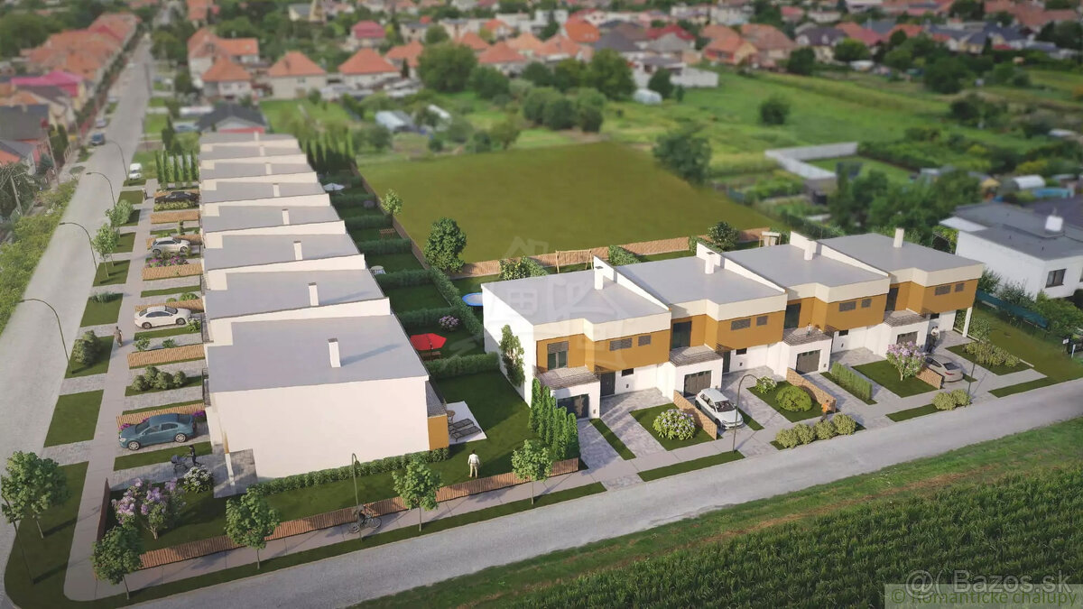 Novostavba štvorizbového rodinného domu s garážou v radove - 19