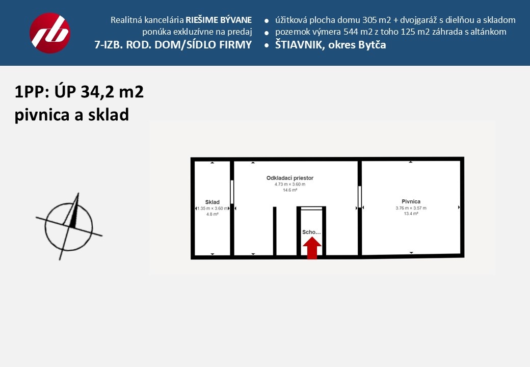 ZREKONŠTRUOVANÝ 7-IZB. RD – ŠTIAVNIK, okr. BYTČA - 19