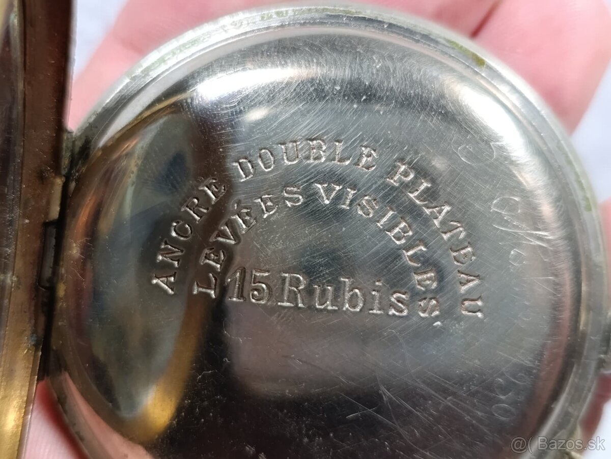 Obrovské 67mm kapesní hodinky Régulatéur, 192g - 19