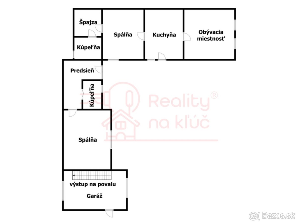 Na predaj 3-izbový rodinný dom s garážou v obci Bánov - 19