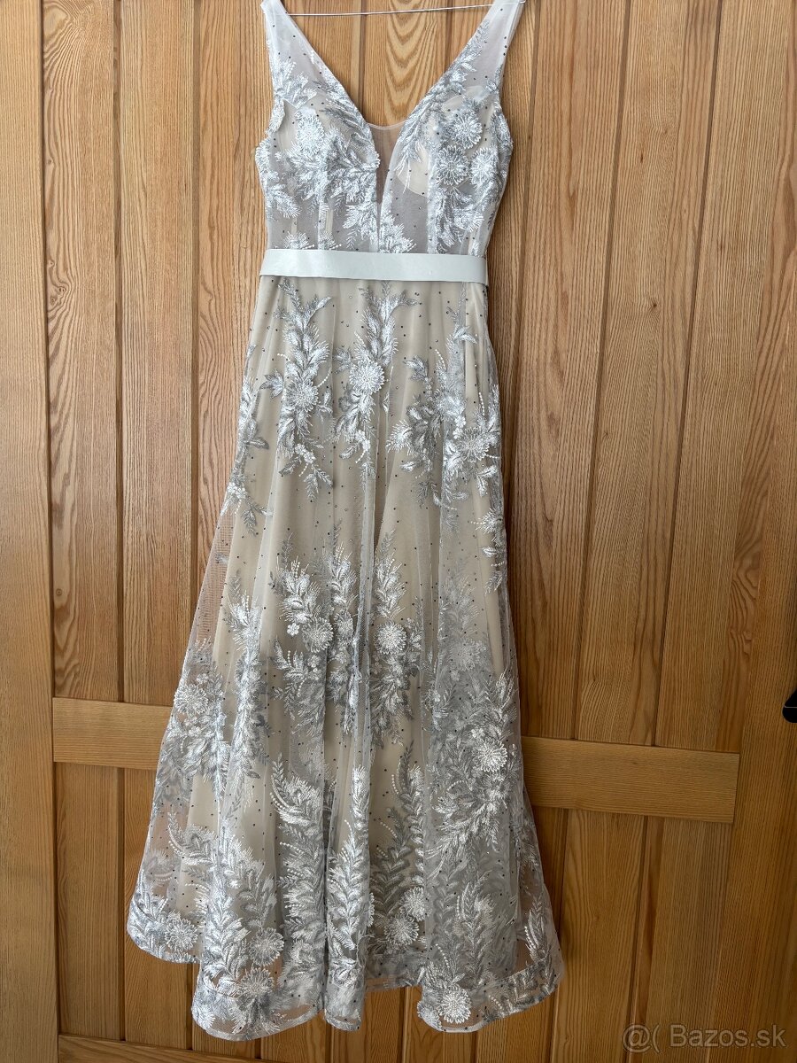 Spoločenské / svadobné šaty 42 - 19