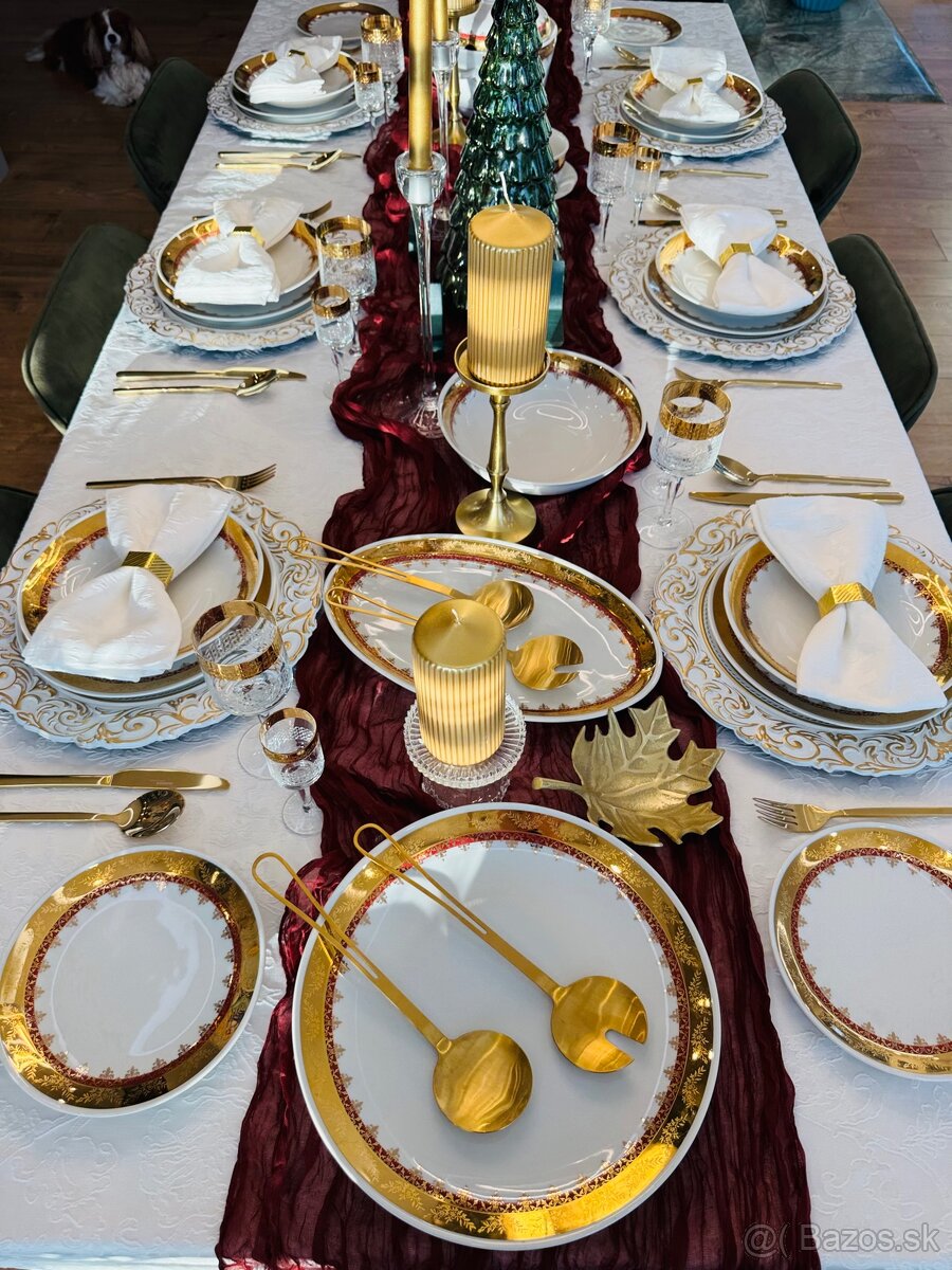 Retro krásna obedová súprava-posielam kurierom - 19