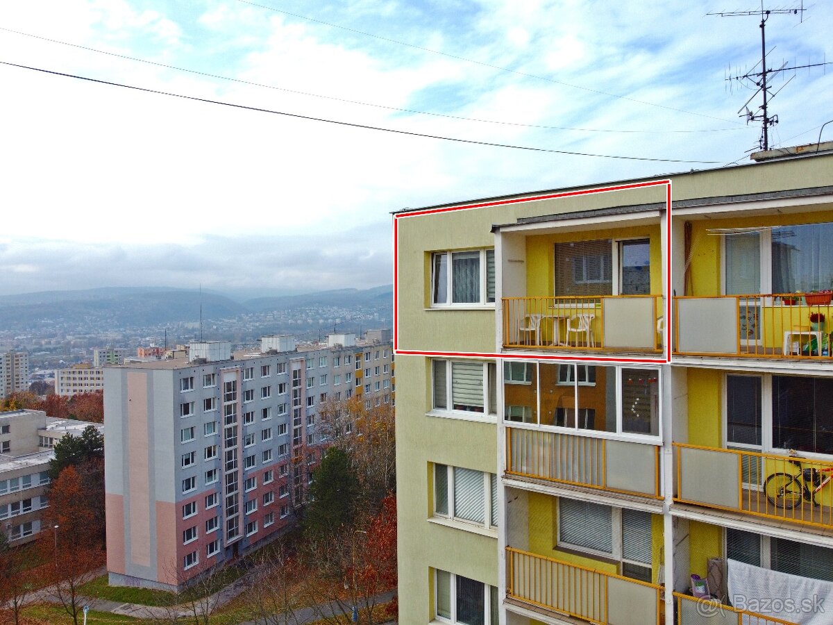 Veľký 2 izb. byt, 58m2 + loggia, prenájom, Krosnianska 77, K - 19