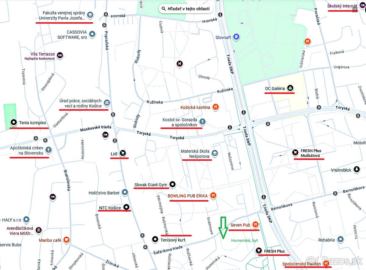 3 izb. Humenská (Terasa), OV, LO, 6.p., PS - 19