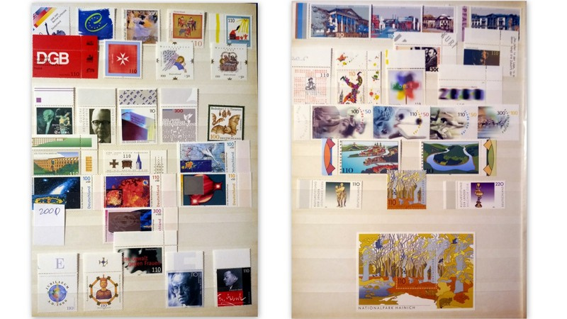 Predám poštové známky DEUTSCHLAND čisté roky 1990 - 2000 - 19