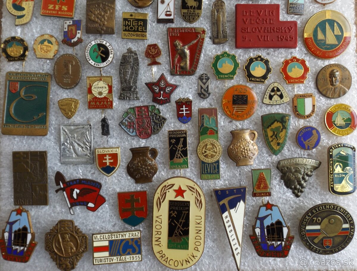 odznaky - turistika, heraldika, příroda, hrady, lázně, erby - 19